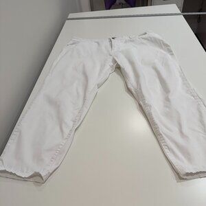Buffalo White Cotton Trousers/Pants